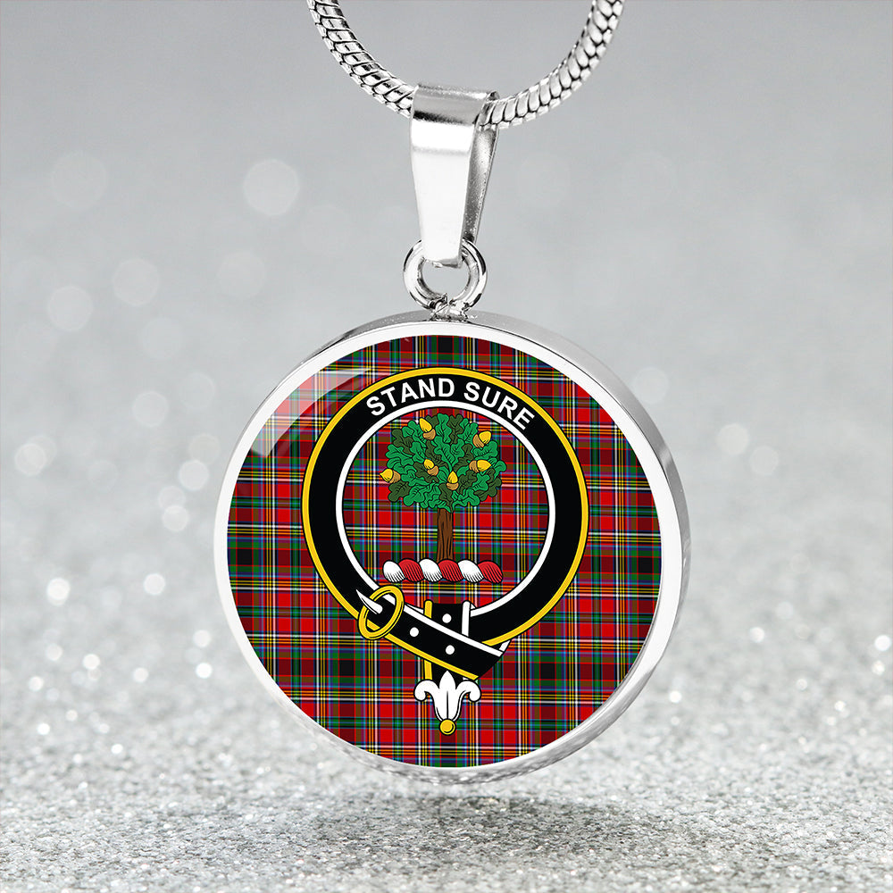 Anderson of Arbrake Tartan Crest Circle Necklace