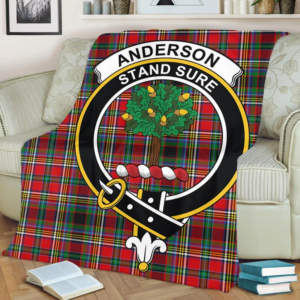 Anderson of Arbrake Tartan Crest Premium Blanket