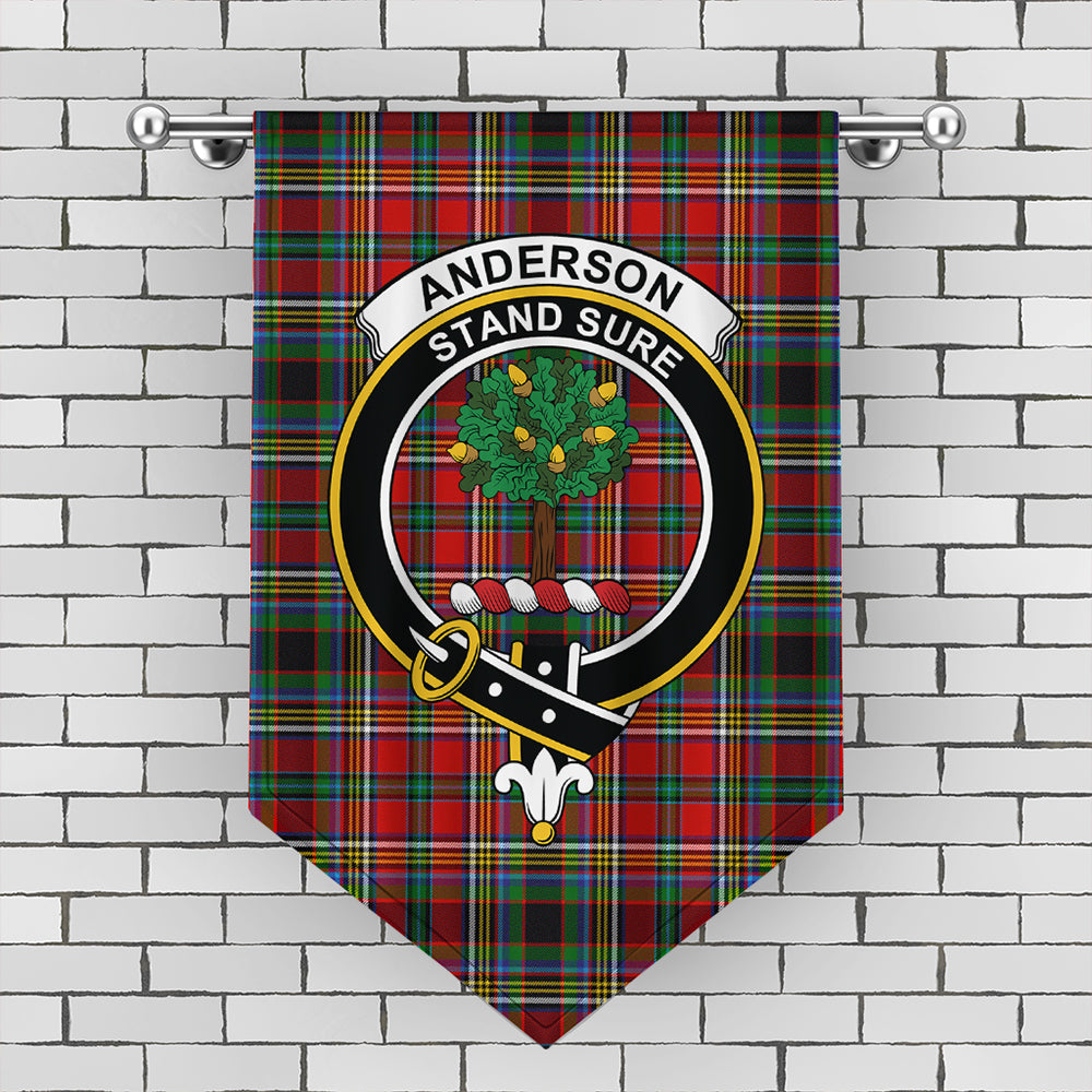 Anderson of Arbrake Tartan Crest Gonfalon