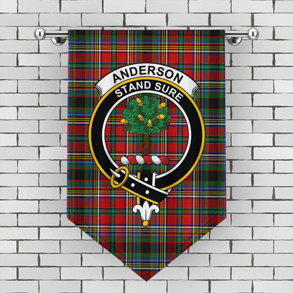 Anderson of Arbrake Tartan Crest Gonfalon