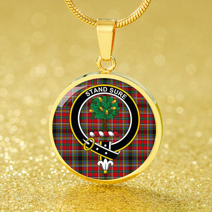 Anderson of Arbrake Tartan Crest Circle Necklace