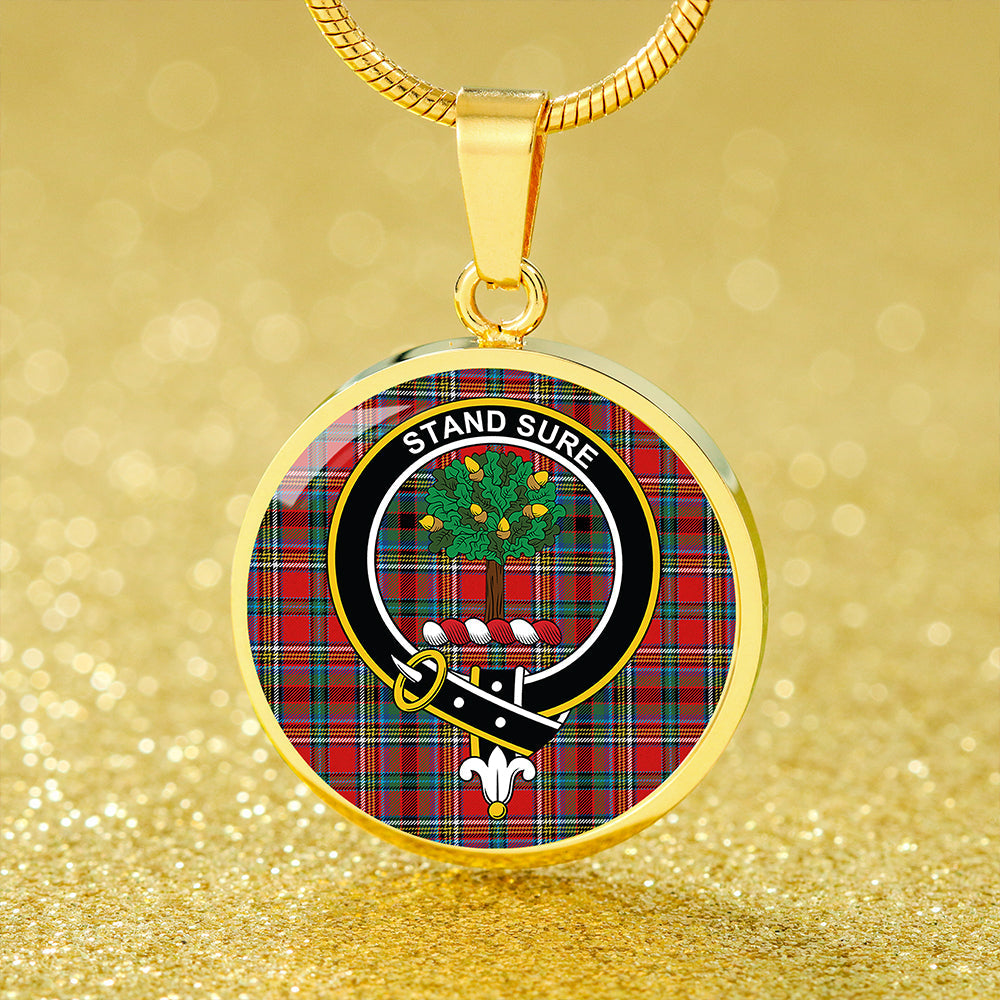 Anderson of Ardbrake Tartan Crest Circle Necklace