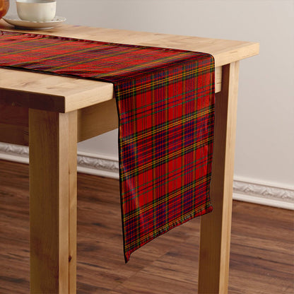 Anderson of Kinneddar Red Modern Tartan Crest Table Runner