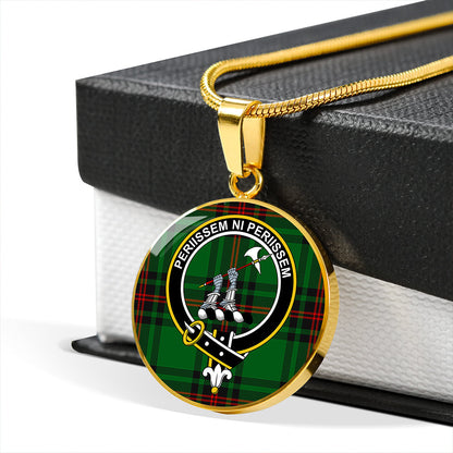 Anstruther Tartan Crest Circle Necklace