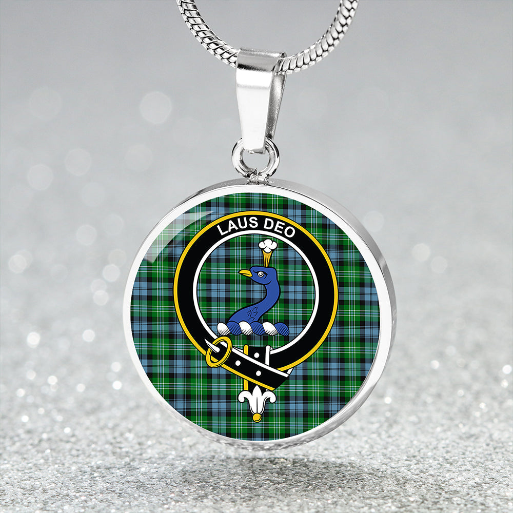 Arbuthnot Ancient Tartan Crest Circle Necklace