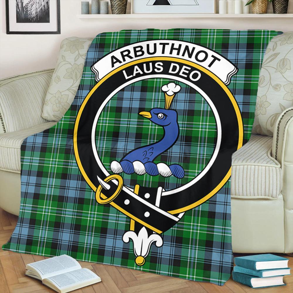 Arbuthnot Ancient Tartan Crest Premium Blanket