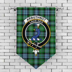 Arbuthnot Ancient Tartan Crest Gonfalon