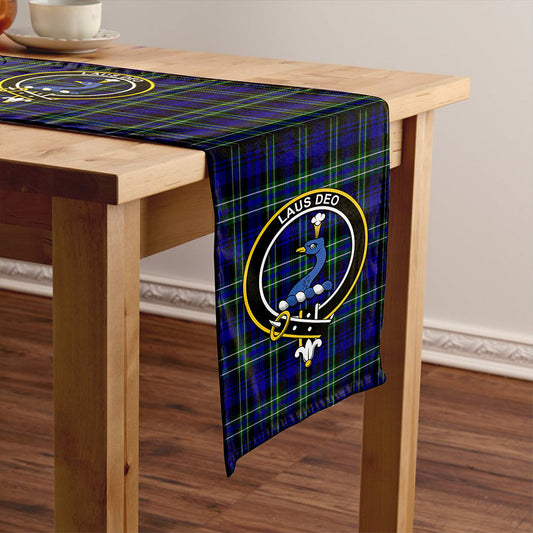 Arbuthnot Modern Tartan Crest Table Runner