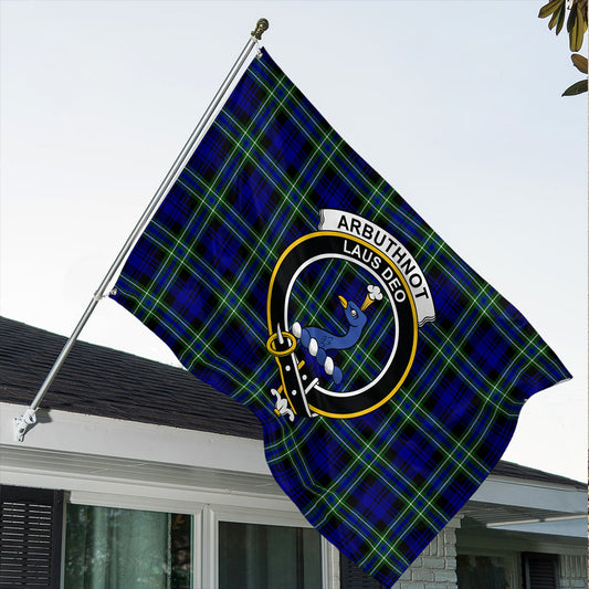 Arbuthnot Modern Tartan Classic Crest House Flag