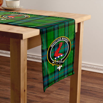 Armstrong Ancient Tartan Crest Table Runner