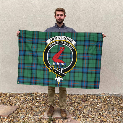 Armstrong Ancient Tartan Classic Crest House Flag