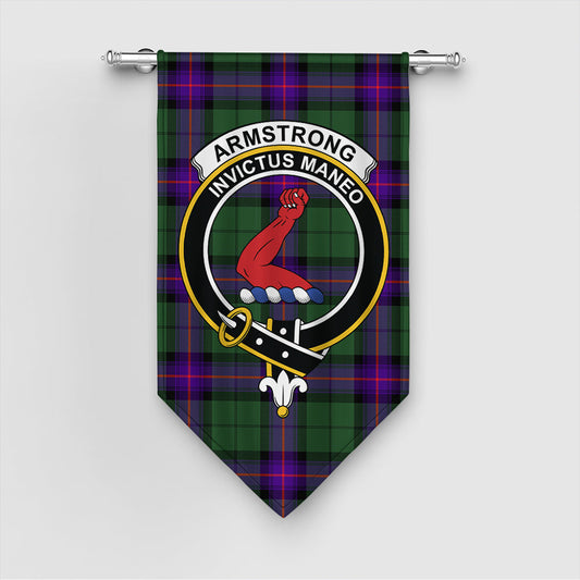 Armstrong Modern Tartan Crest Gonfalon