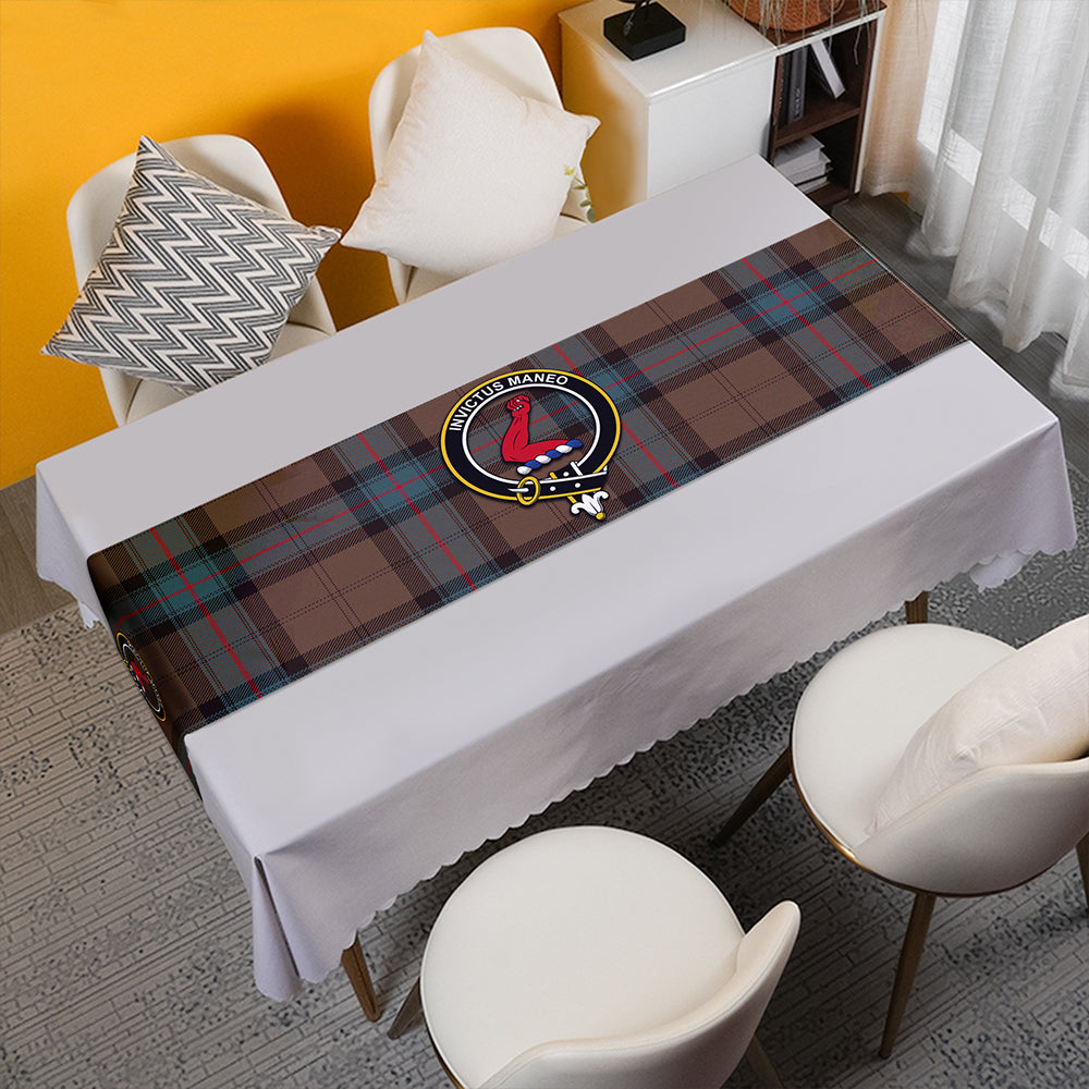 Armstrong Weathered Tartan Crest Table Runner