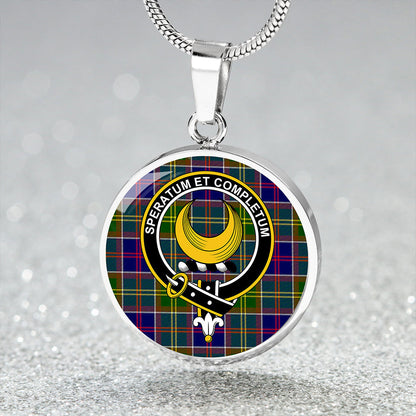 Arnott Tartan Crest Circle Necklace