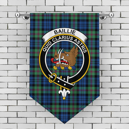 Baillie Ancient Tartan Crest Gonfalon