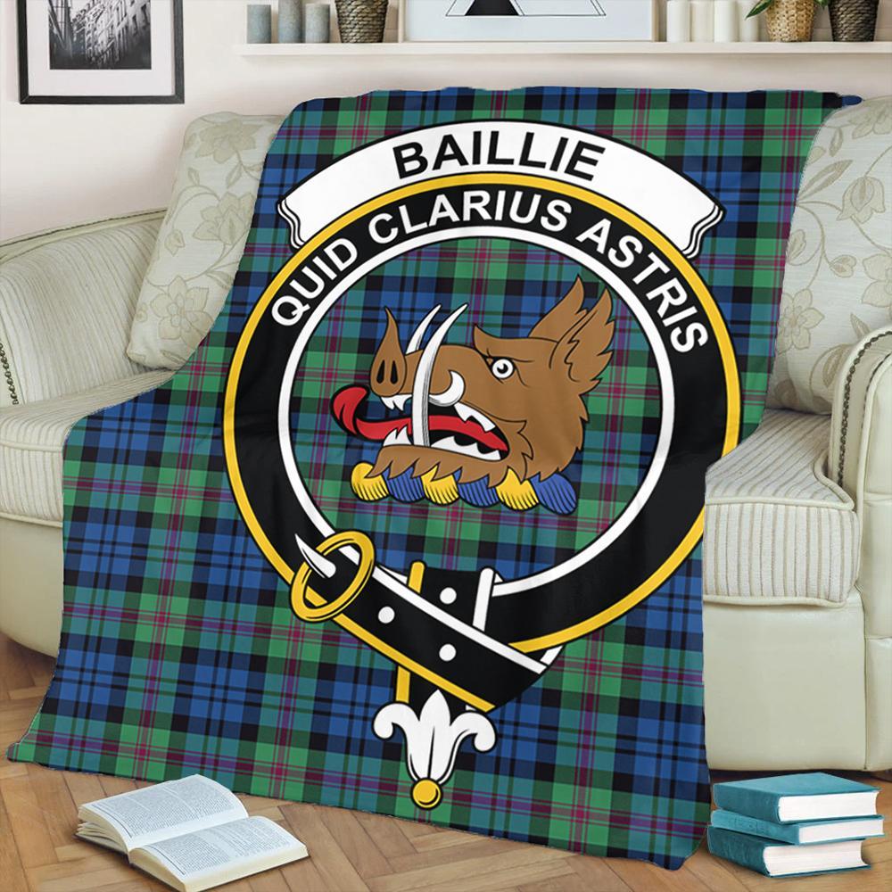 Baillie Ancient Tartan Crest Premium Blanket