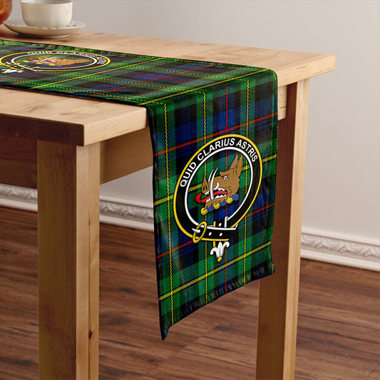 Baillie Modern Tartan Crest Table Runner