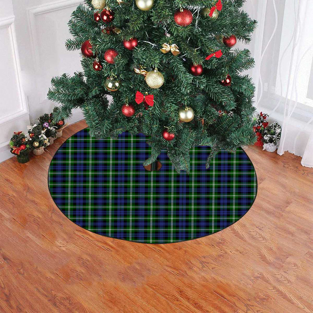 Baillie Modern Tartan Plaid Christmas Tree Skirt