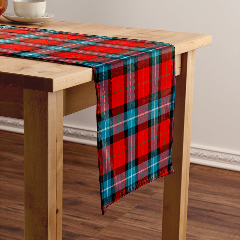 Baillie of Polkemmet Red Weathered Tartan Crest Table Runner