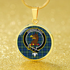 Baird Ancient Tartan Crest Circle Necklace