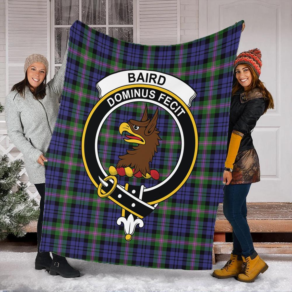 Baird Modern Tartan Crest Premium Blanket