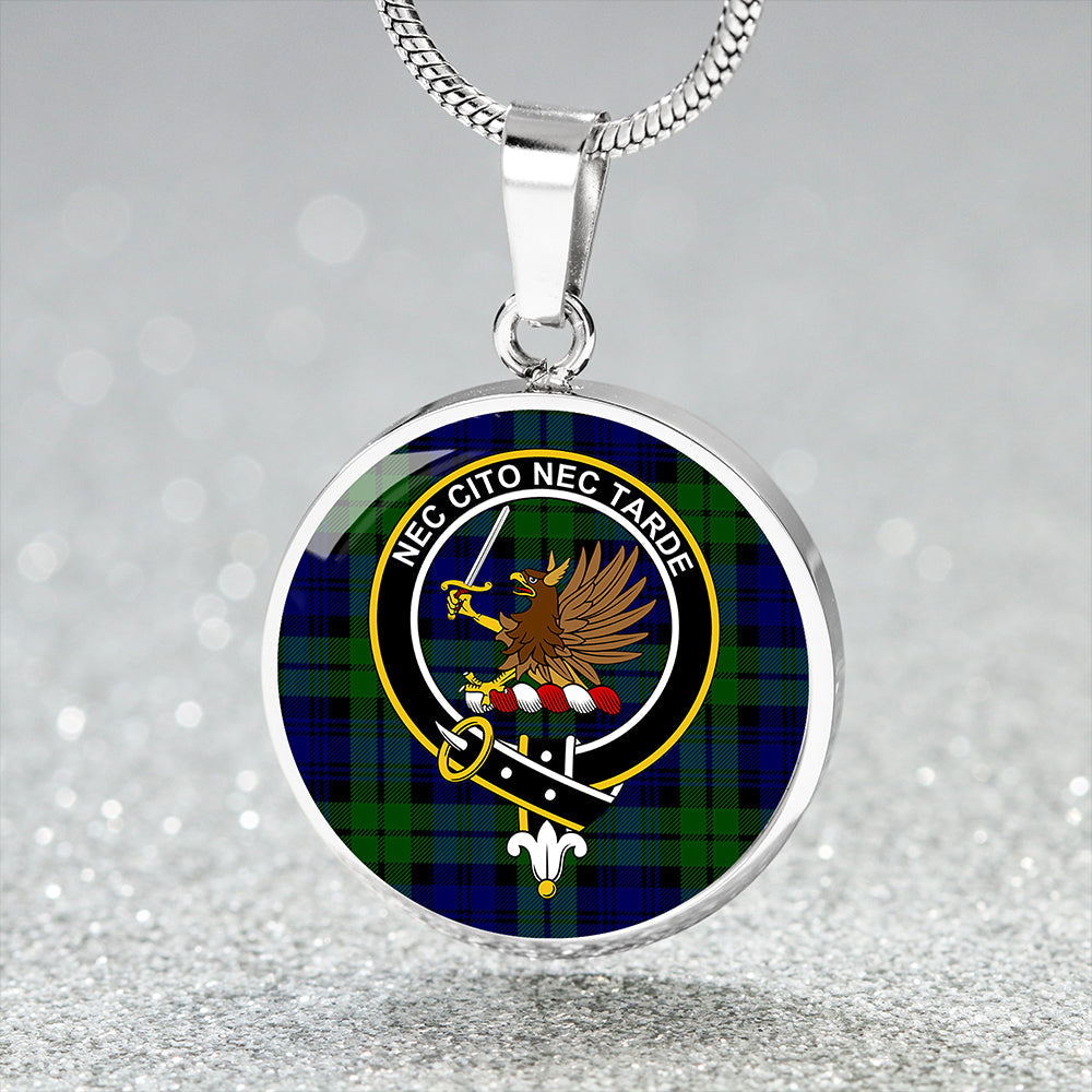 Bannatyne Tartan Crest Circle Necklace