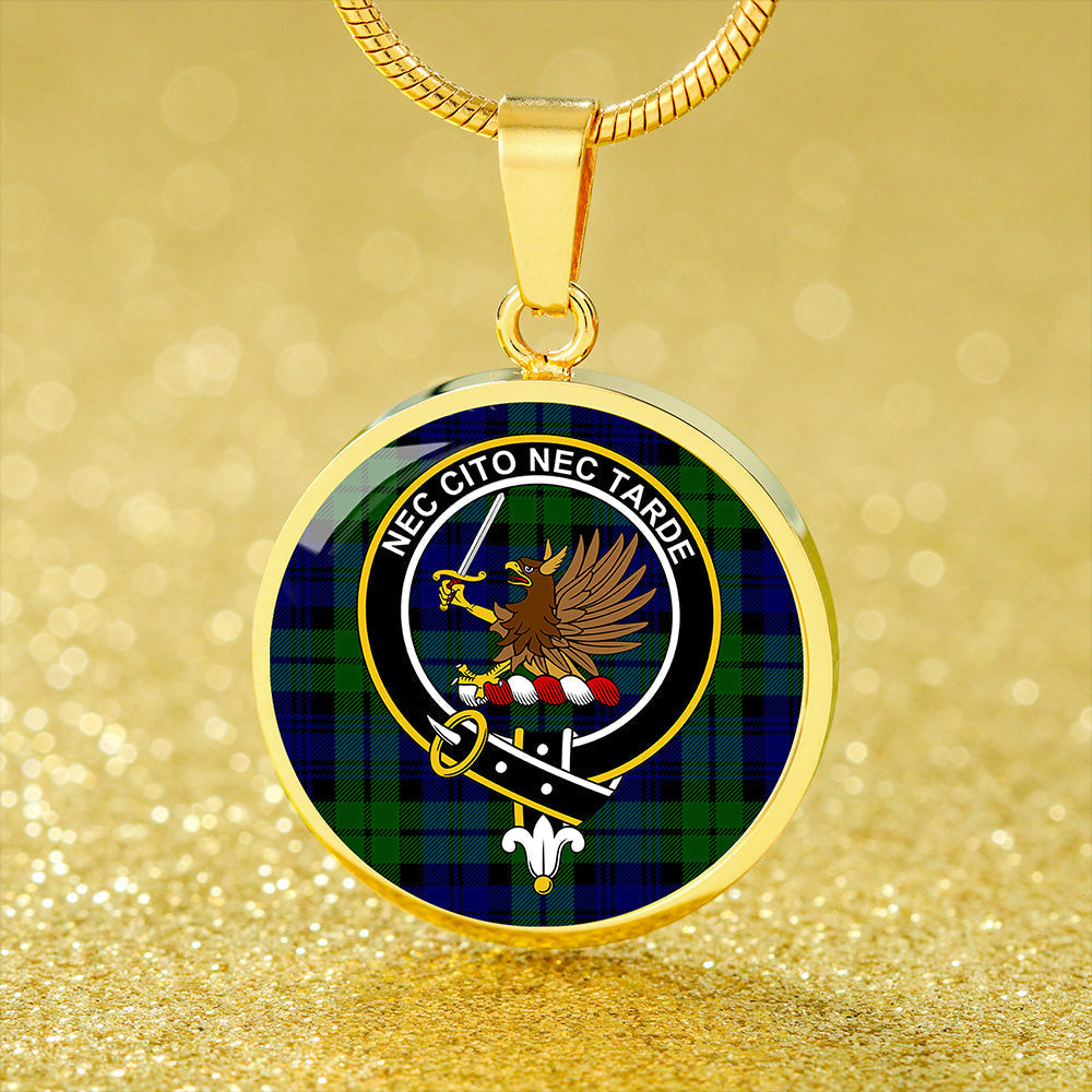 Bannatyne Tartan Crest Circle Necklace