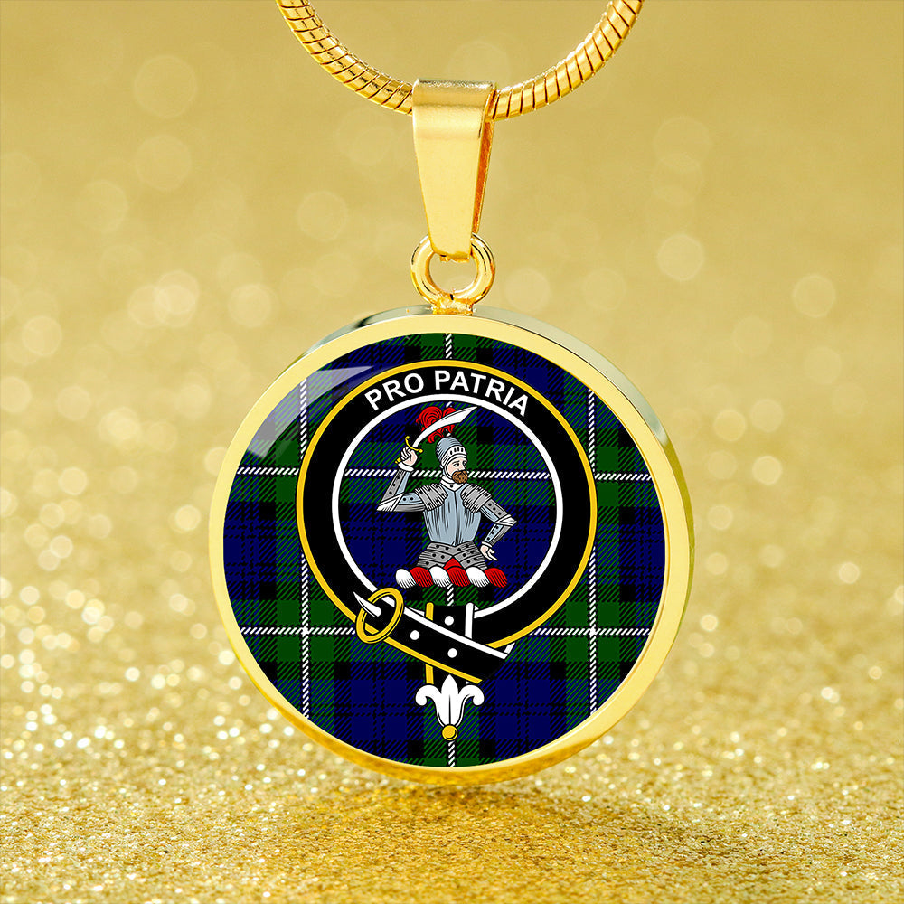 Bannerman Tartan Crest Circle Necklace