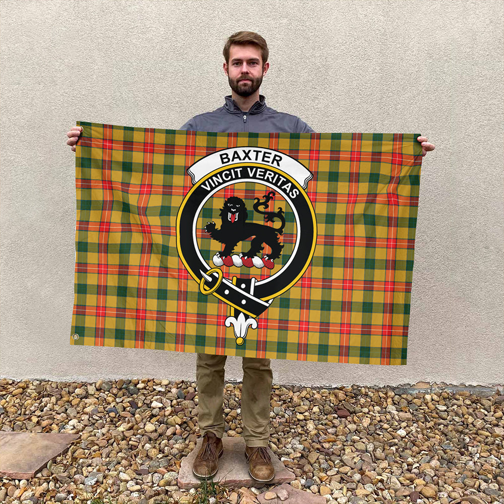 Baxter Modern Tartan Classic Crest House Flag