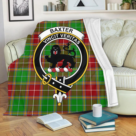 Baxter Tartan Crest Premium Blanket