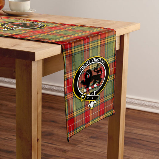 Baxter Weathered Tartan Crest Table Runner