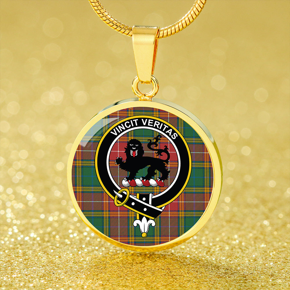 Baxter of Balgavies Ancient Tartan Crest Circle Necklace