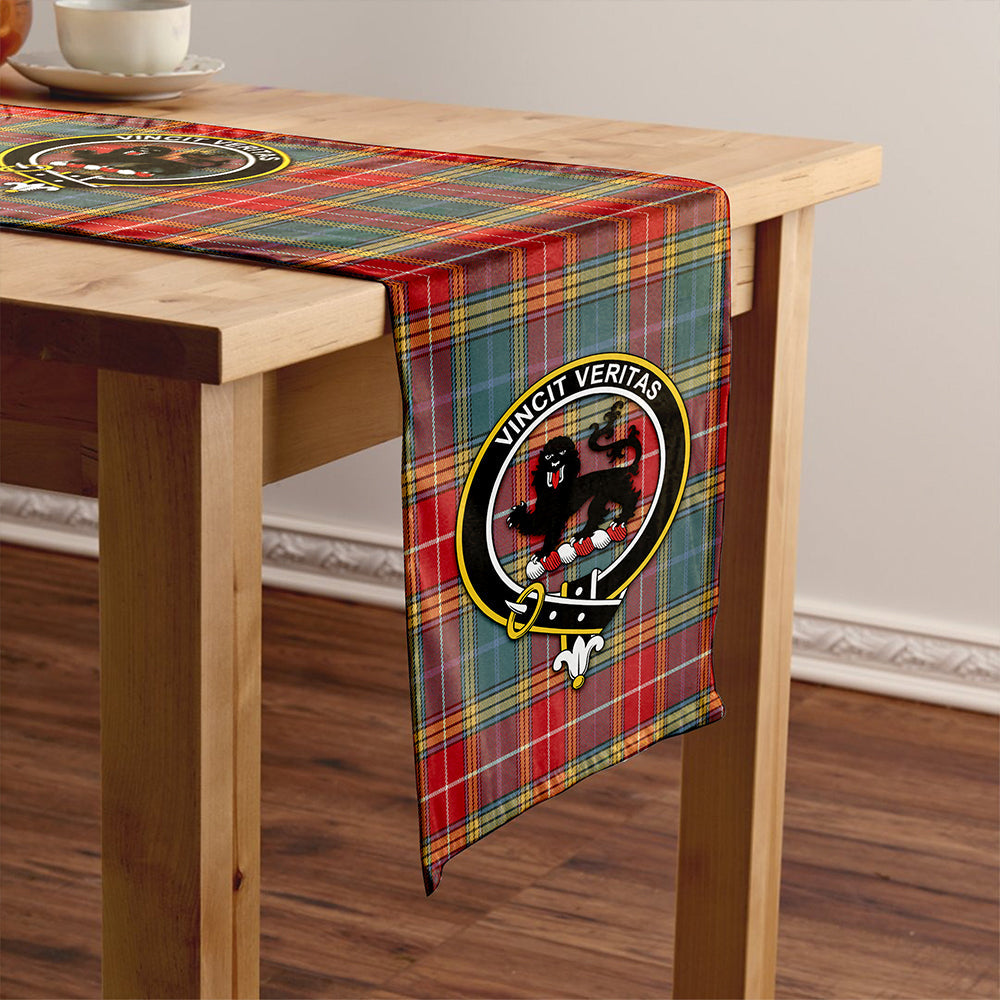 Baxter of Balgavies Weathered Tartan Crest Table Runner