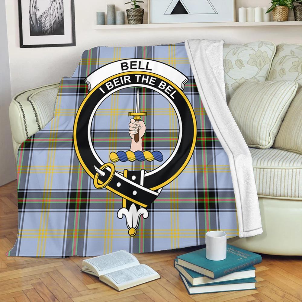 Bell of the Borders Tartan Crest Premium Blanket