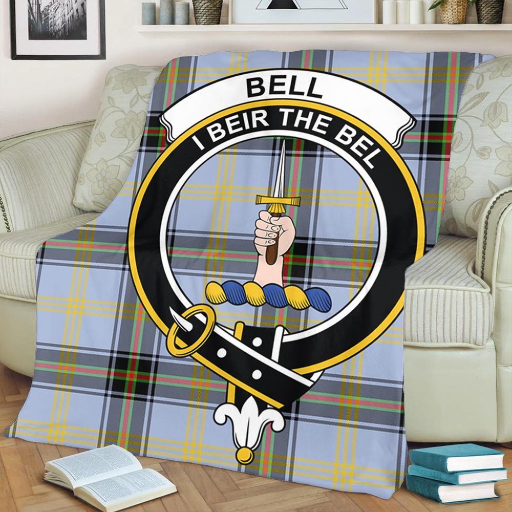 Bell of the Borders Tartan Crest Premium Blanket