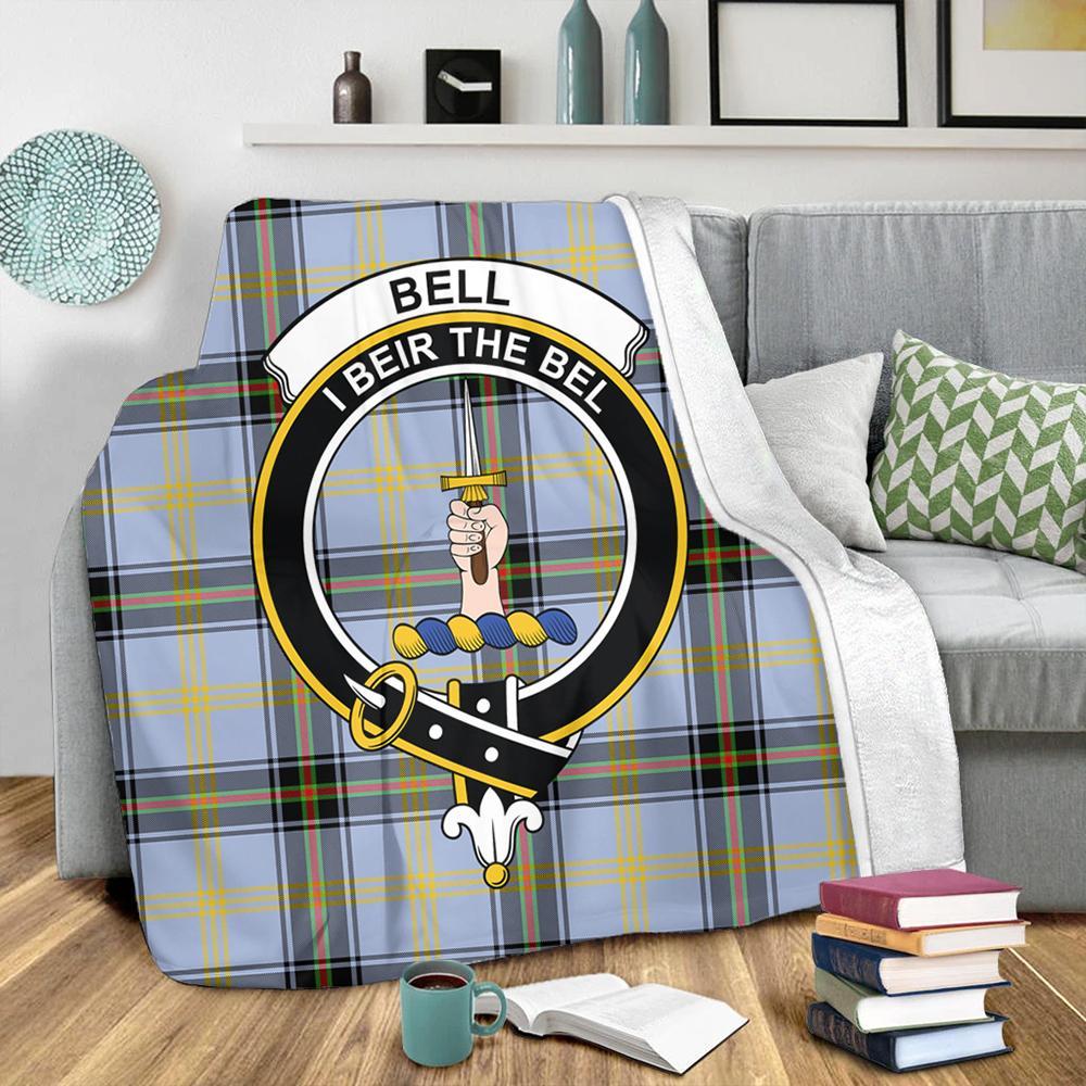 Bell of the Borders Tartan Crest Premium Blanket