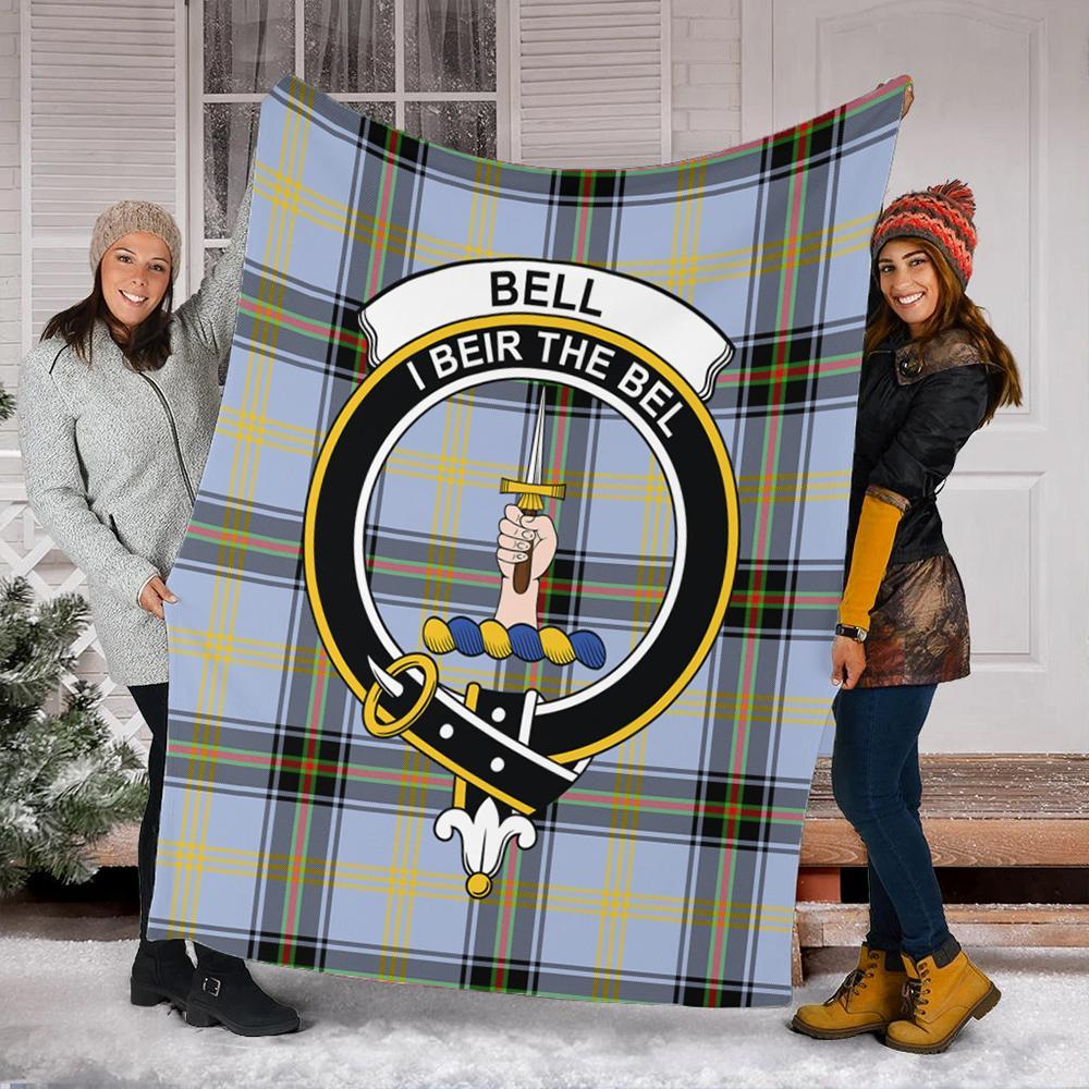 Bell of the Borders Tartan Crest Premium Blanket