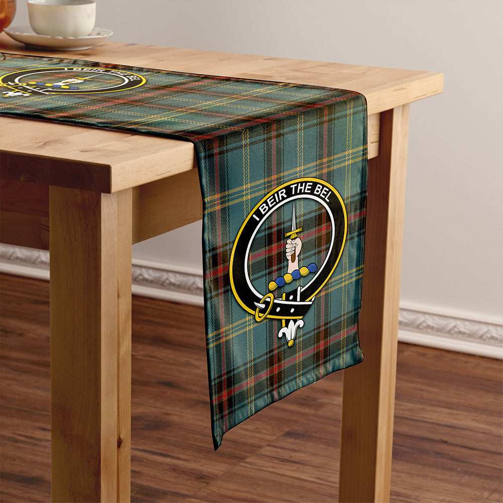 Bell of the Borders Weathered Tartan Crest Table Runner