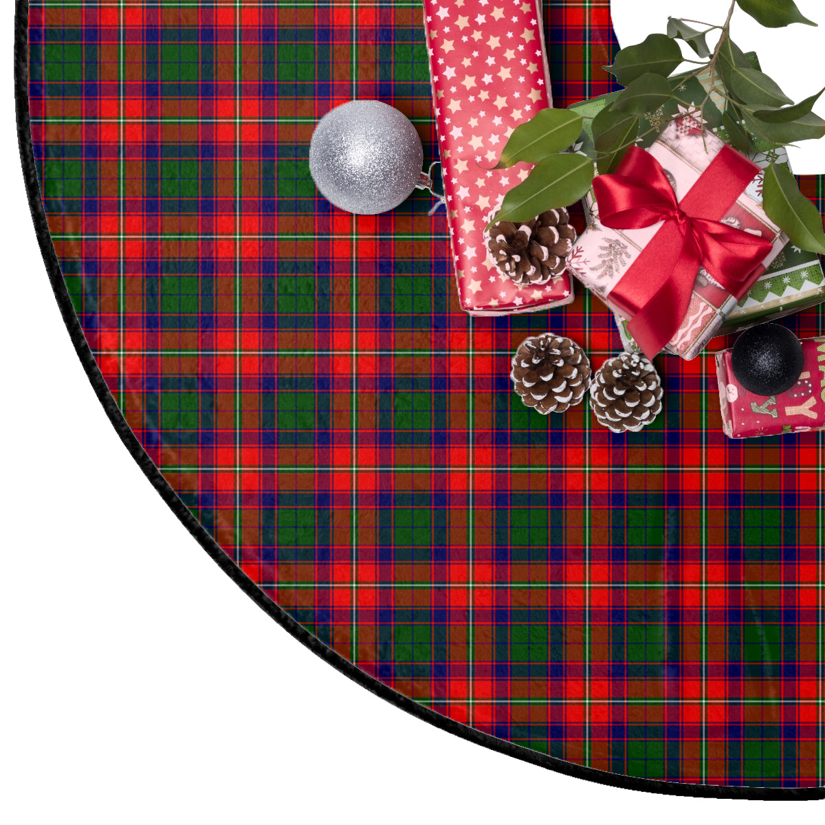 Belshes Tartan Plaid Christmas Tree Skirt