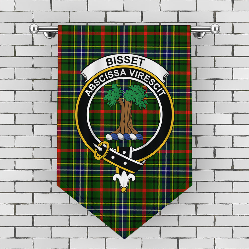 Bisset Tartan Crest Gonfalon