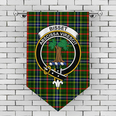 Bisset Tartan Crest Gonfalon