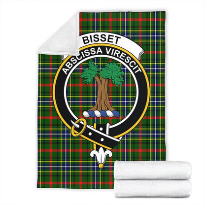 Bisset Tartan Crest Premium Blanket