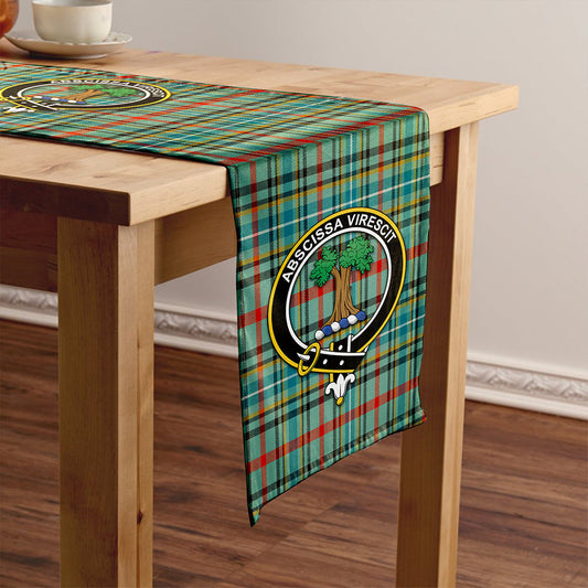 Bisset Ancient Tartan Crest Table Runner