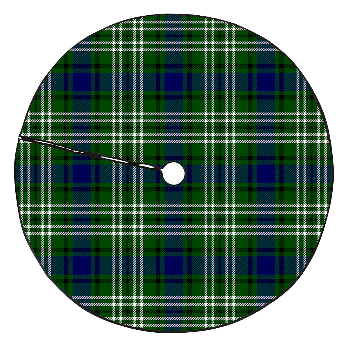 Blackadder Tartan Plaid Christmas Tree Skirt