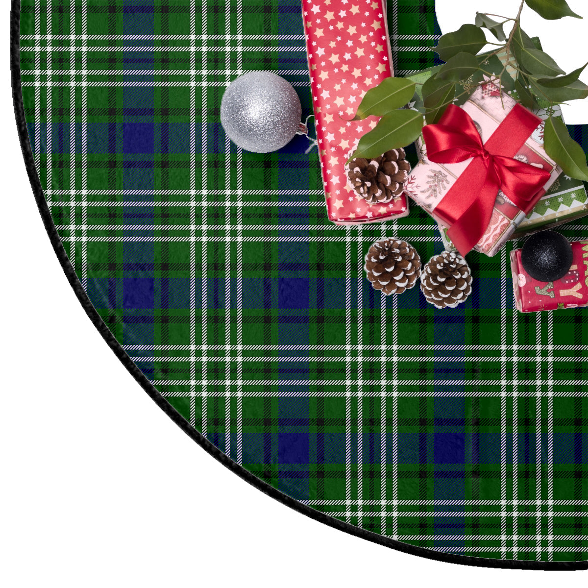 Blackadder Tartan Plaid Christmas Tree Skirt