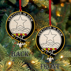 Blackstock Tartan Crest Wood Acrylic Ornament