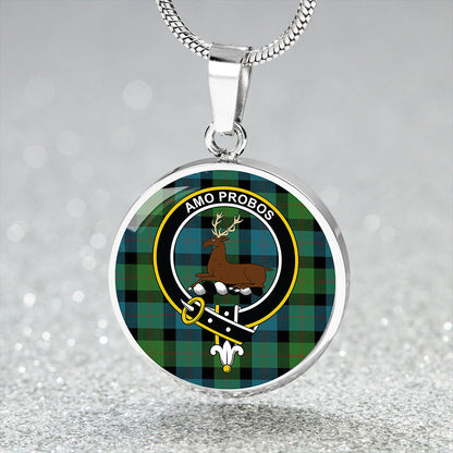 Blair Ancient Tartan Crest Circle Necklace