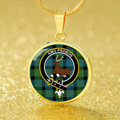 Blair Ancient Tartan Crest Circle Necklace