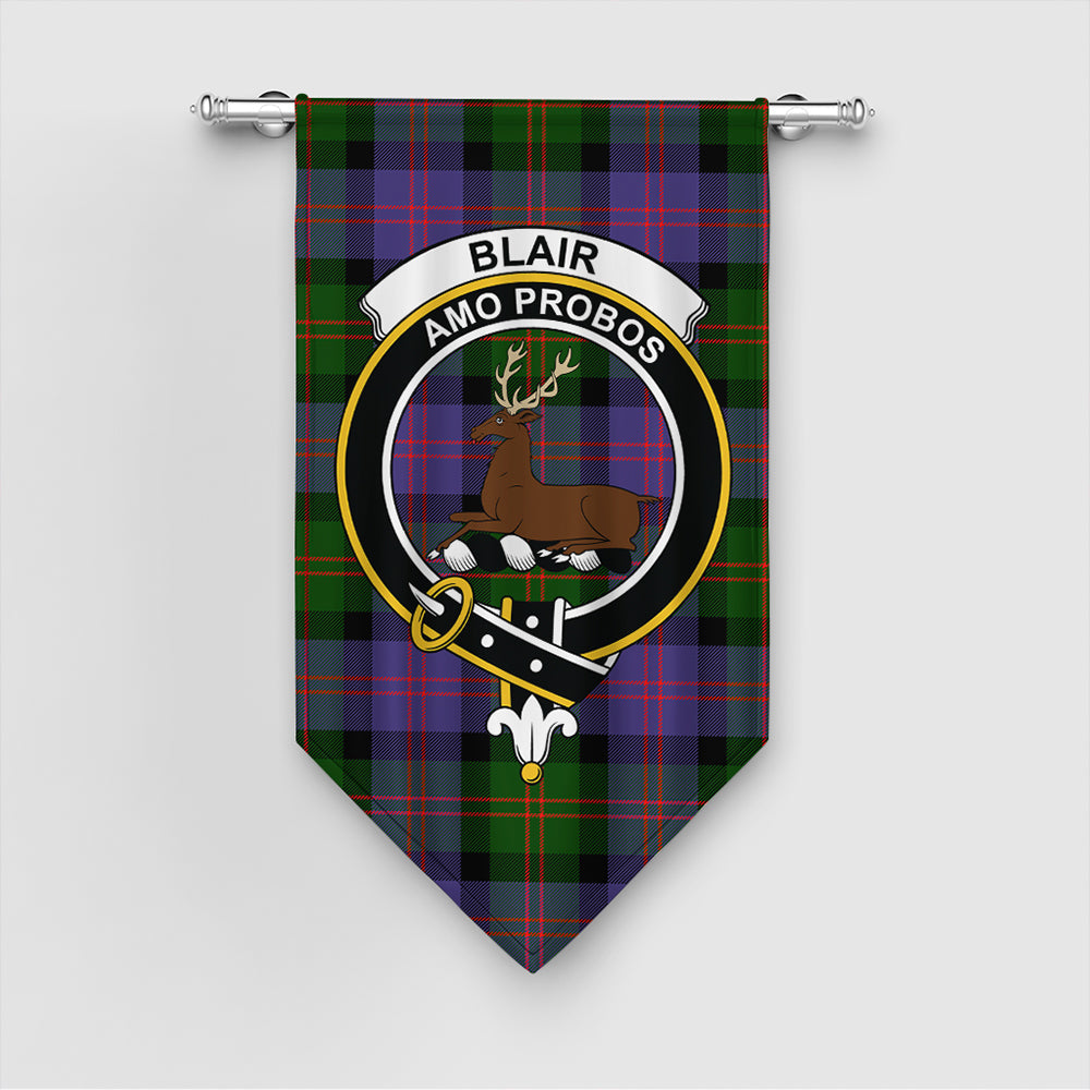 Blair Modern Tartan Crest Gonfalon