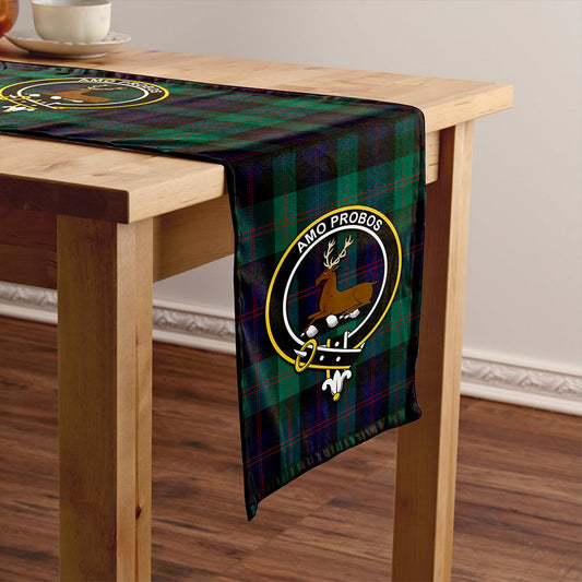 Blair Modern Tartan Crest Table Runner